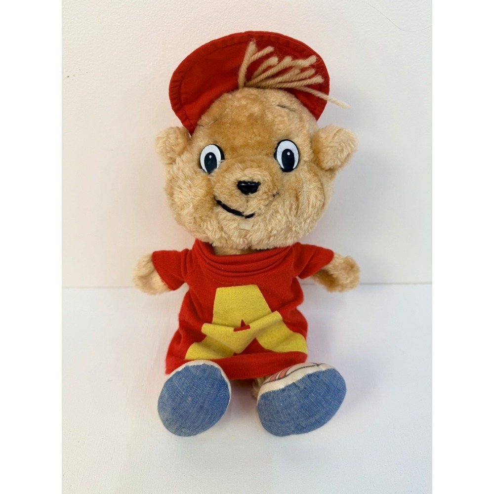 1983 Alvin & the Chipmunks Alvin Plush Doll CBS Toys Vintage 11" Rare